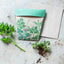 sow n sow gift of seeds garden herbs basil parsley oregano showing front of card with envelope and real herbs