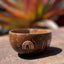 natural plastic free rainbow painted coconut bowl