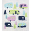Retro Kitchen home compostable kitchen sponge caravan print