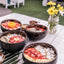 zero waste coconut bowls with food