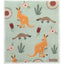 Retro Kitchen - Compostable Kitchen Sponge Cloth - Kangaroos