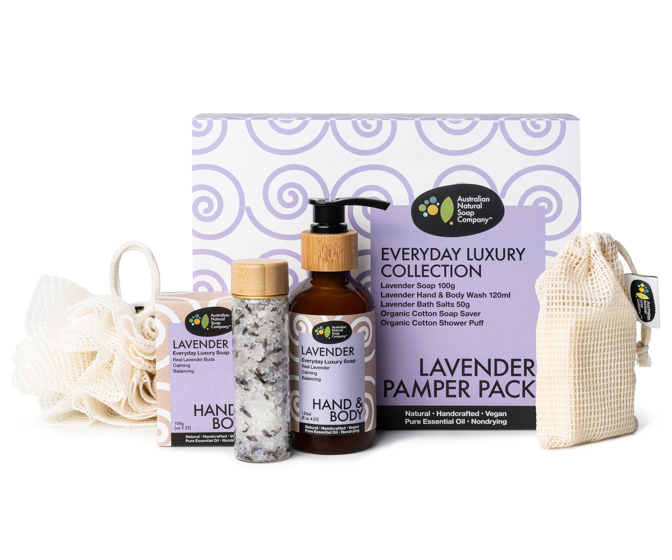 Australian Natural Soap Company - Lavender Pamper Pack (5 Piece)