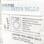 Label for 100% pure wool dryer balls with text and a diagram of a dryer.